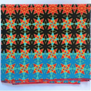 Pagne wax imprimé Octogonal